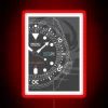 seiko skx face rgb neon sign red