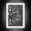 seiko skx white watch rgb neon face