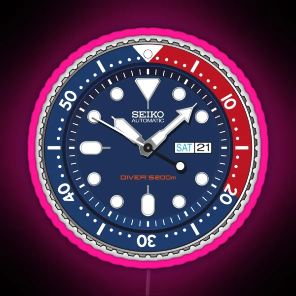 Seiko SKX Peps RGB Neon Sign