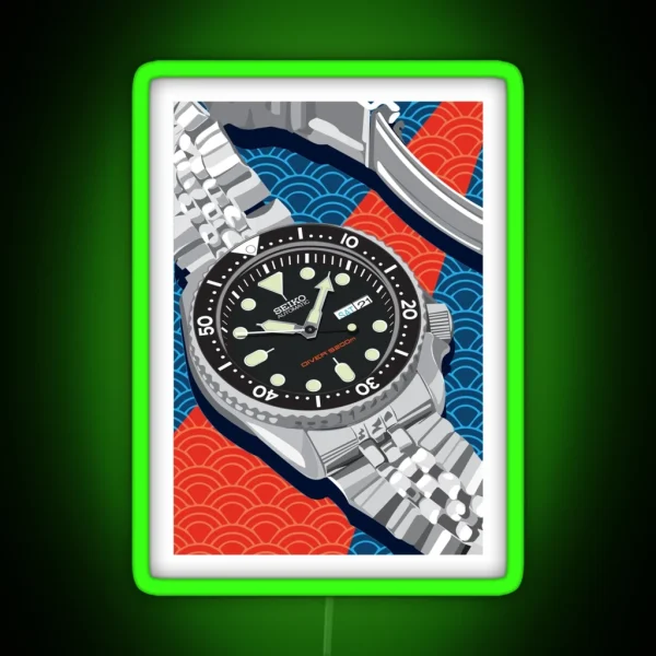 Seiko SKX RGB Neon Sign