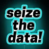 Seize The Data RGB Neon Sign - Vibrant Blue and Multicolor Data Action Sign