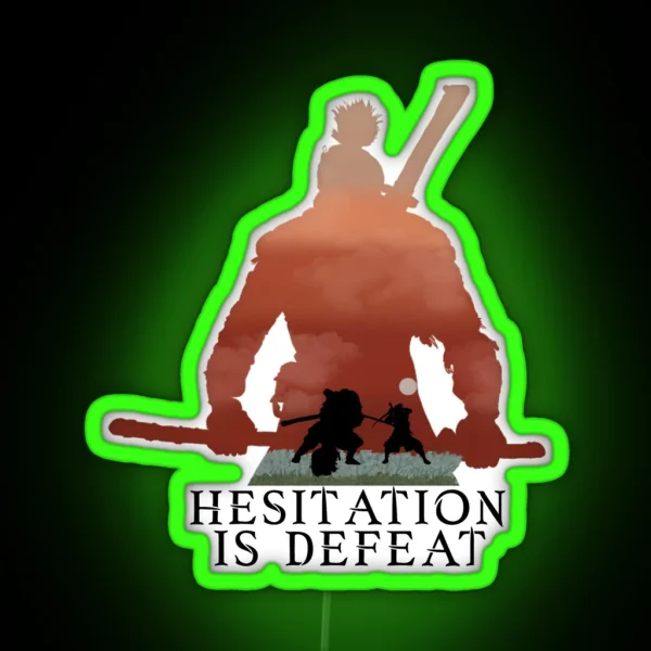 Sekiro Hesitation Is Defeat V3WS RGB Neon Sign