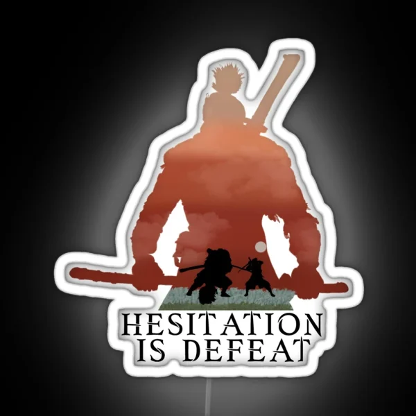 Sekiro Hesitation Is Defeat V3WS RGB Neon Sign
