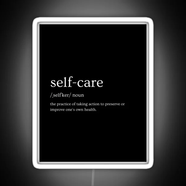 SELF CARE NOUN RGB Neon Sign