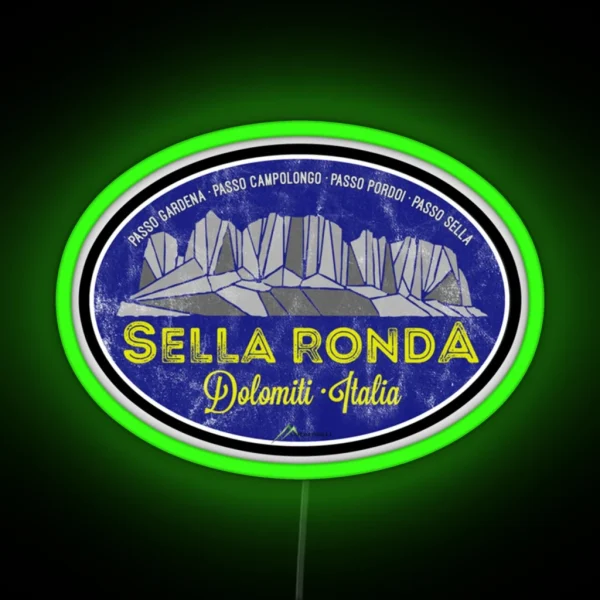 Sella Ronda Dolomites Italy 02 RGB Neon Sign