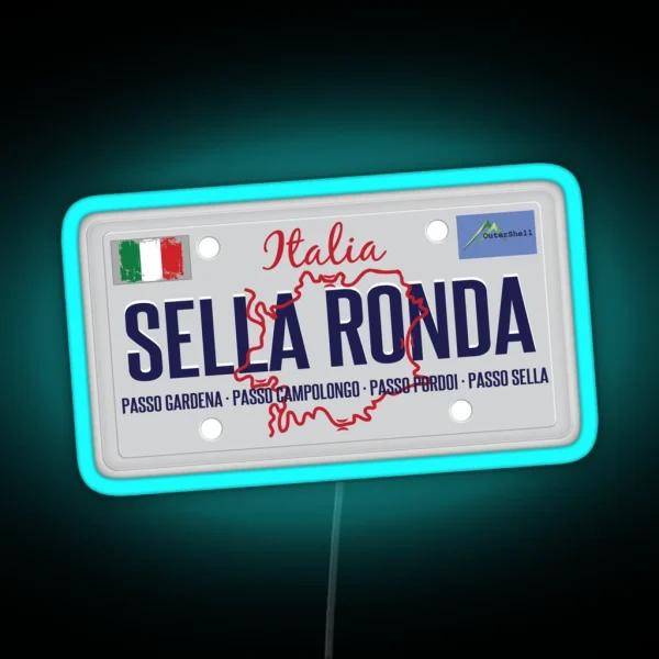 Sella Ronda Dolomites Italy Led Led 01 RGB Neon Sign