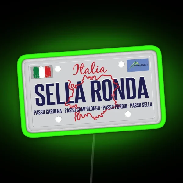 Sella Ronda Dolomites Italy Led Led 01 RGB Neon Sign