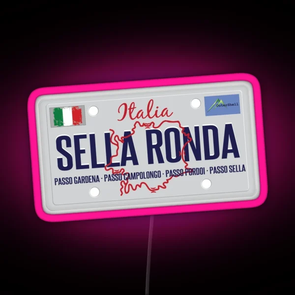 Sella Ronda Dolomites Italy Led Led 01 RGB Neon Sign
