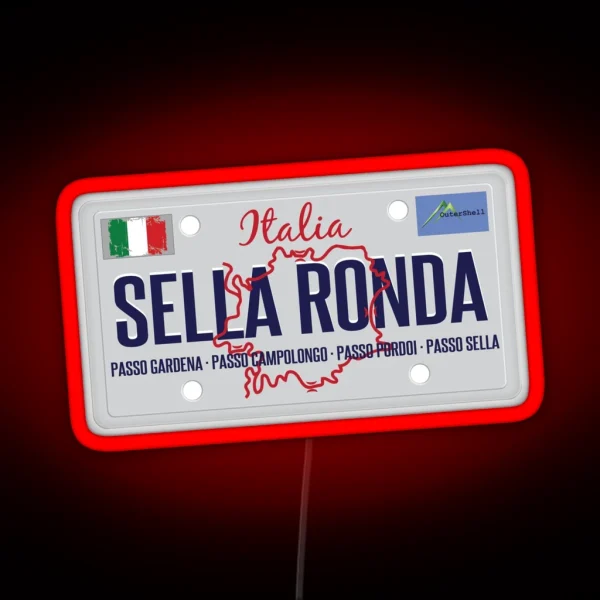 Sella Ronda Dolomites Italy Led Led 01 RGB Neon Sign