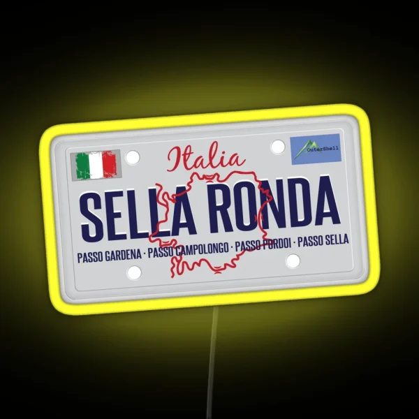 Sella Ronda Dolomites Italy Led Led 01 RGB Neon Sign