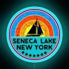 seneca lake finger lakes new york rgb neon blue sign