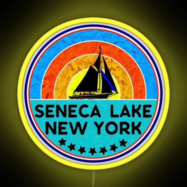 SENECA LAKE FINGER LAKES NEW YORK RGB Neon Sign