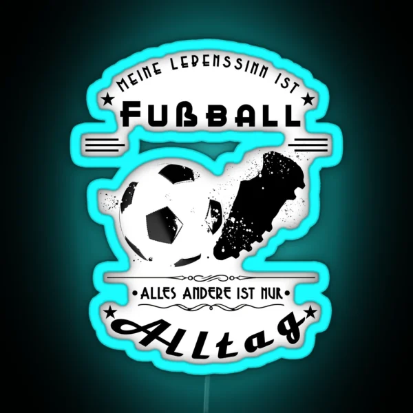 Sense Of Life Football RGB Neon Sign