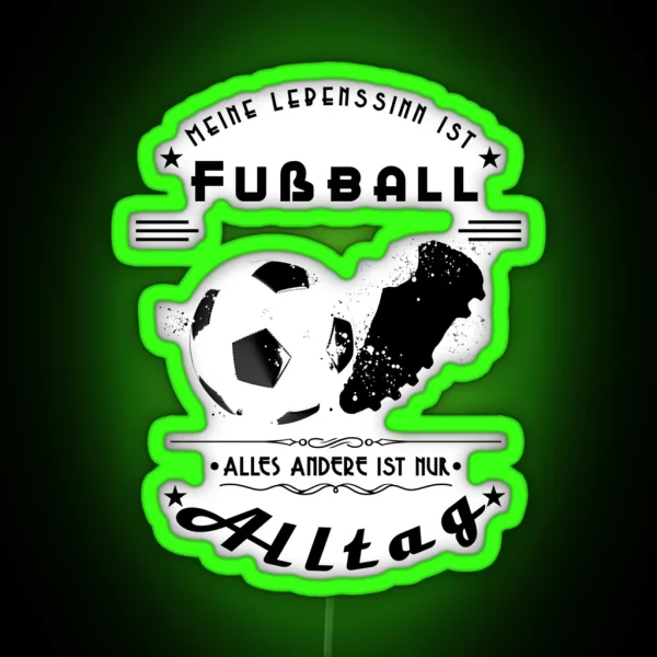 Sense Of Life Football RGB Neon Sign