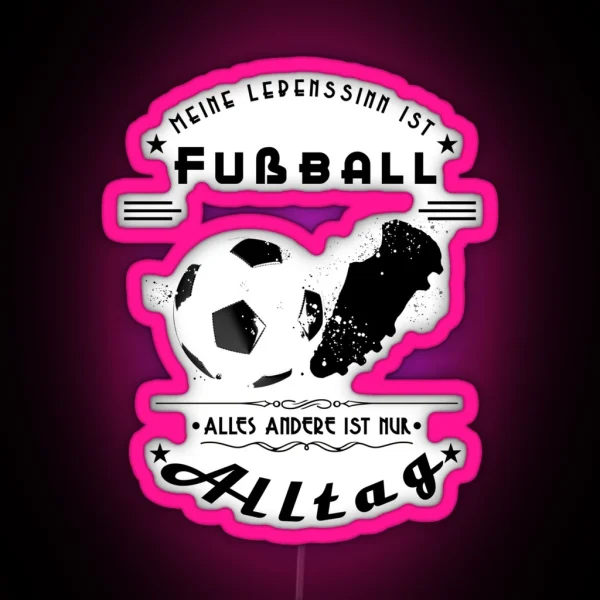 Sense Of Life Football RGB Neon Sign