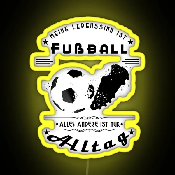 Sense Of Life Football RGB Neon Sign