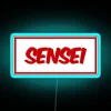 neon sign sensei rgb blue