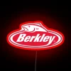 Sent straight to your inbox RGB neon sign with vibrant red lighting.