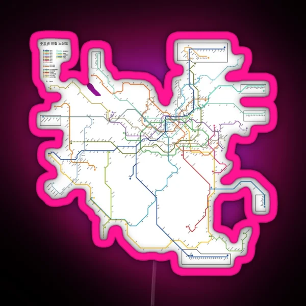 Seoul Metro Subway RGB Neon Sign
