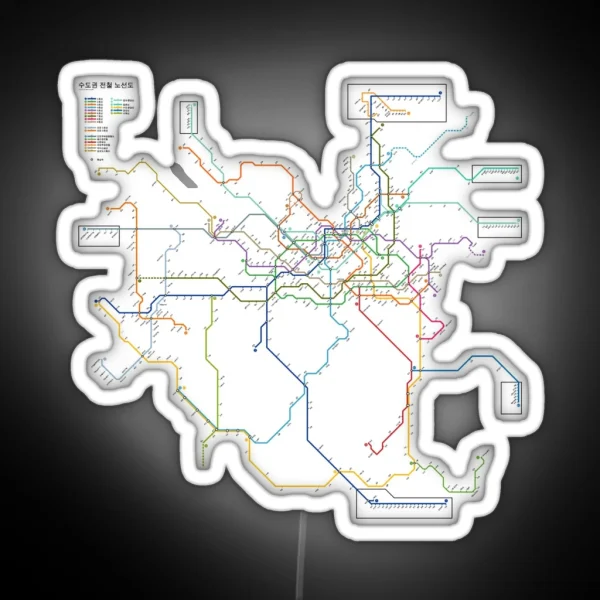 Seoul Metro Subway RGB Neon Sign