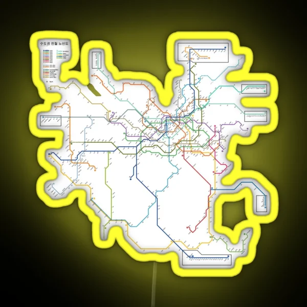 Seoul Metro Subway RGB Neon Sign