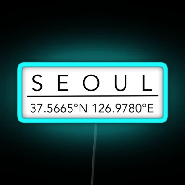 Seoul RGB Neon Sign