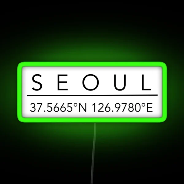 Seoul RGB Neon Sign