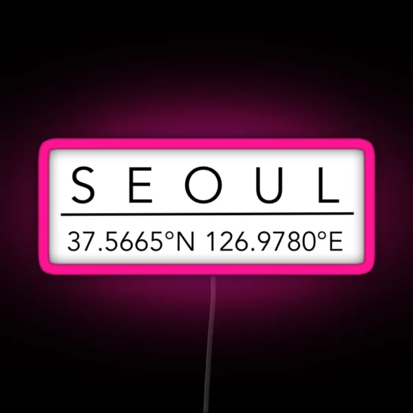 Seoul RGB Neon Sign
