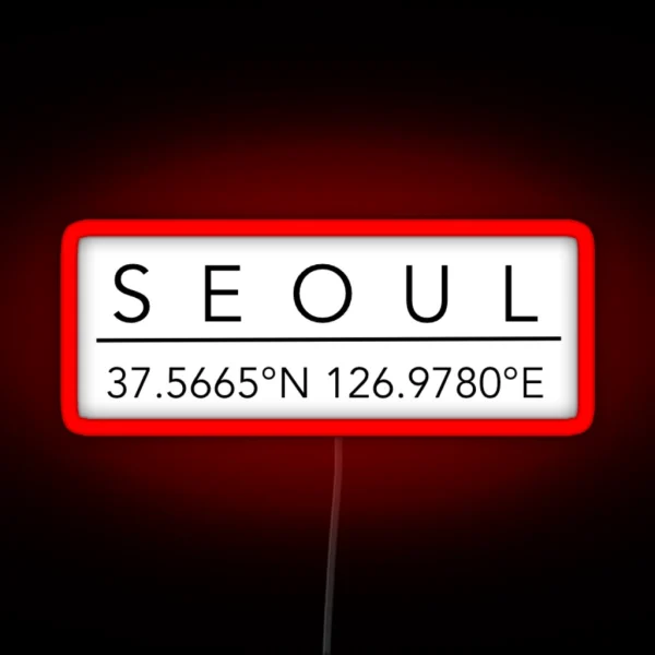 Seoul RGB Neon Sign