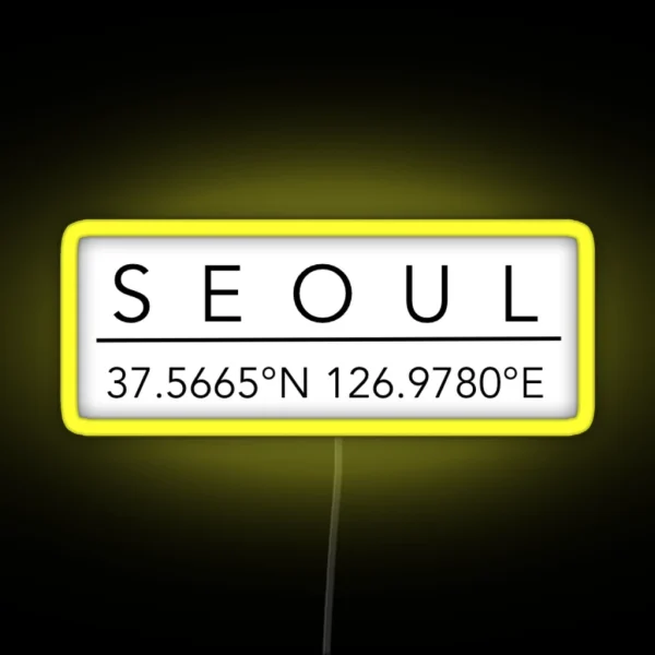 Seoul RGB Neon Sign