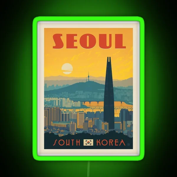 Seoul South Korea RGB Neon Sign