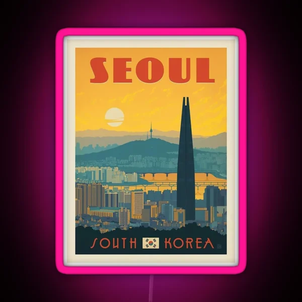 Seoul South Korea RGB Neon Sign