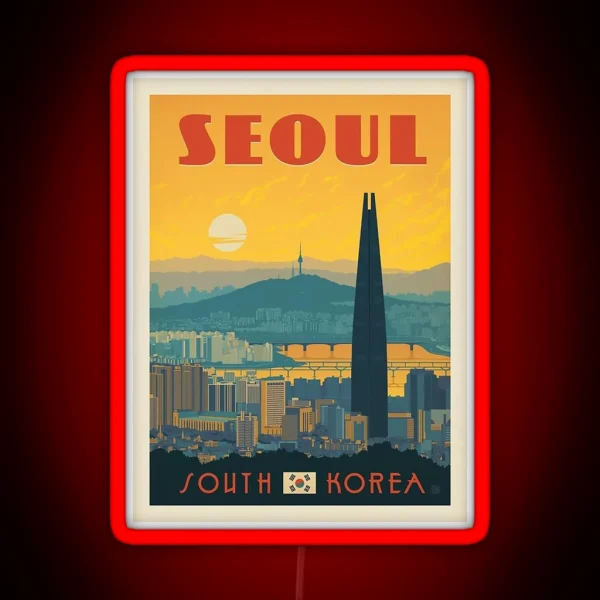 Seoul South Korea RGB Neon Sign