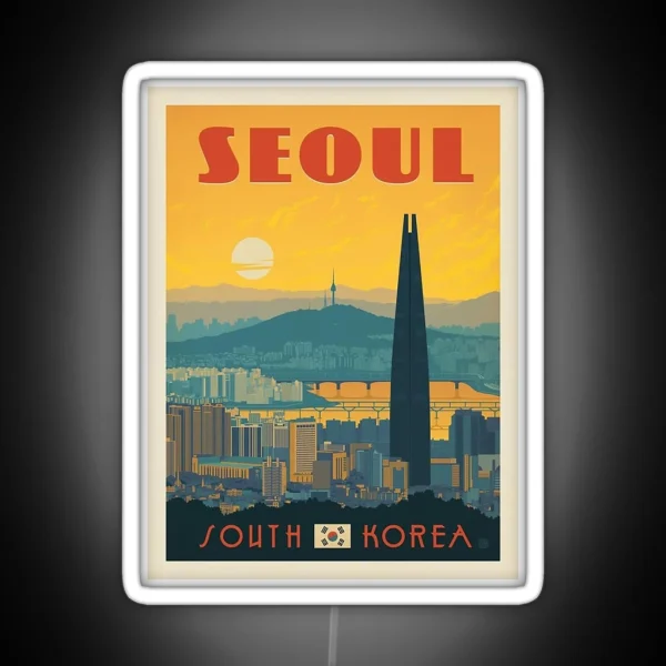 Seoul South Korea RGB Neon Sign