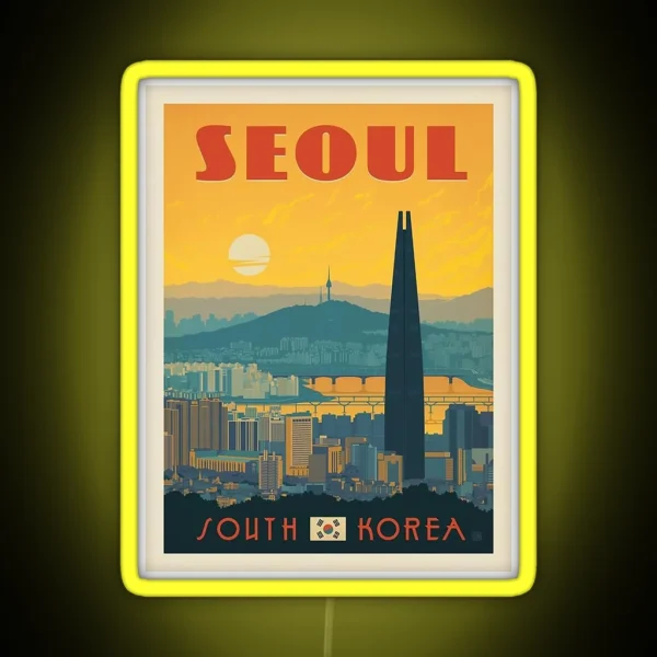 Seoul South Korea RGB Neon Sign