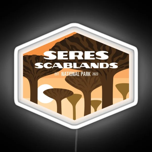 Seres Scablands National Park RGB Neon Sign