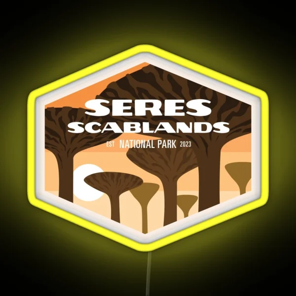 Seres Scablands National Park RGB Neon Sign