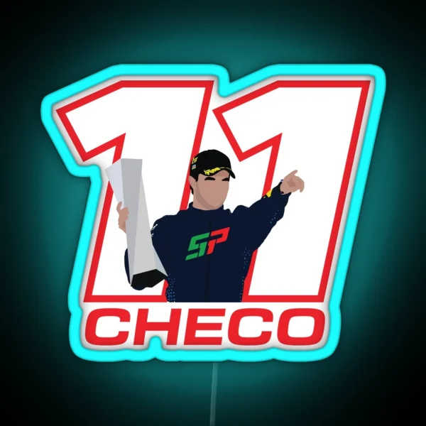 Sergio Perez 11 Checo RGB Neon Sign