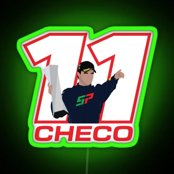 Sergio Perez 11 Checo RGB Neon Sign