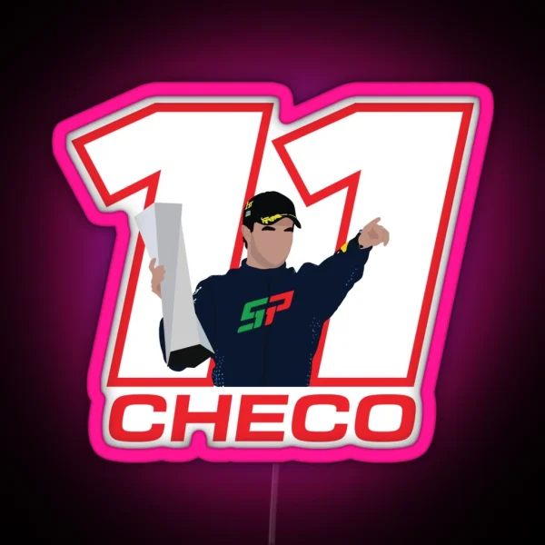 Sergio Perez 11 Checo RGB Neon Sign