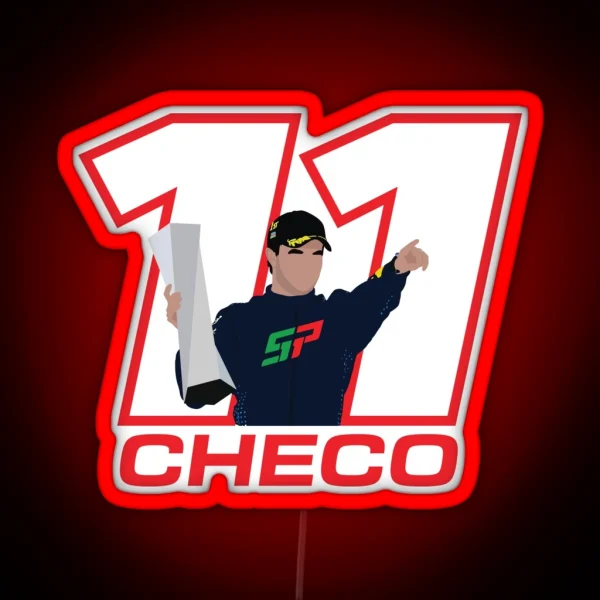 Sergio Perez 11 Checo RGB Neon Sign