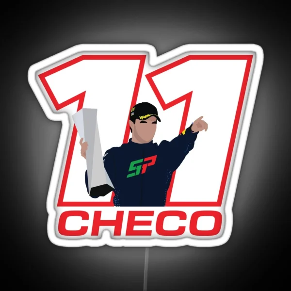 Sergio Perez 11 Checo RGB Neon Sign
