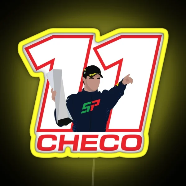Sergio Perez 11 Checo RGB Neon Sign