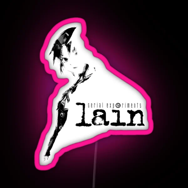 Serial Experiments Lain Lain Fade Line RGB Neon Sign