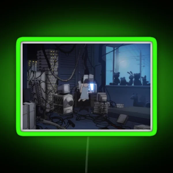 Serial Experiments Lain Lain S Room RGB Neon Sign