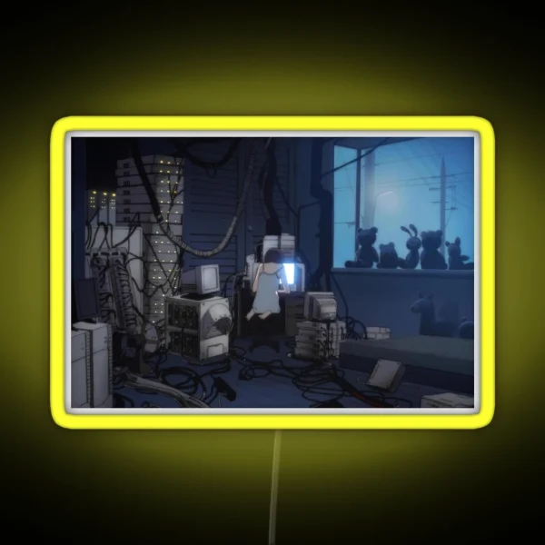Serial Experiments Lain Lain S Room RGB Neon Sign