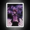 Neon sign from Serial Experiments Lain with RGB colors in white