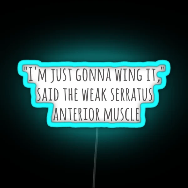 Serratus Anterior Wing It RGB Neon Sign