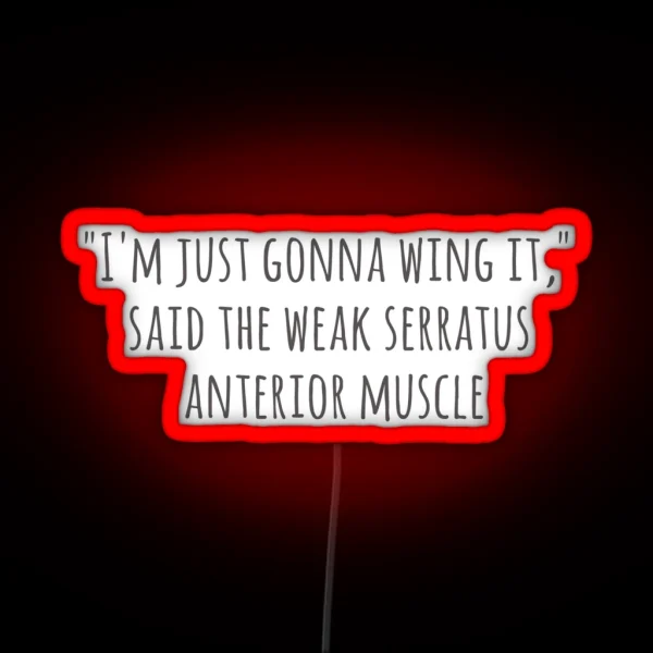 Serratus Anterior Wing It RGB Neon Sign