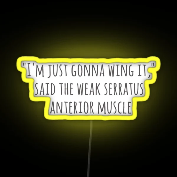 Serratus Anterior Wing It RGB Neon Sign